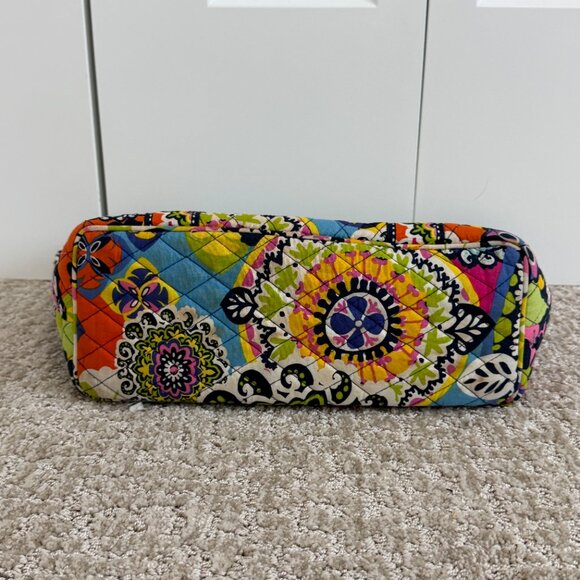 Vera Bradley Rio Quilted Tote Bag Multicolor Zip Top Cotton - Picture 7 of 7